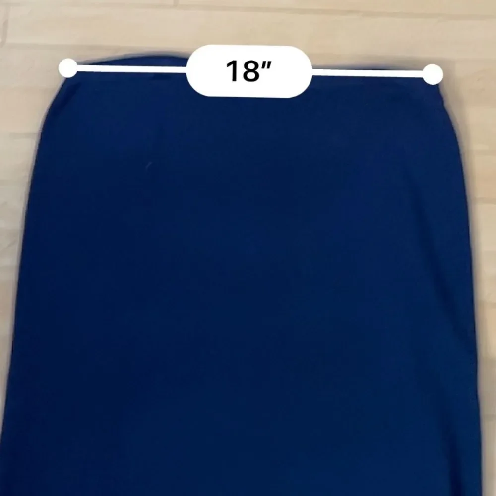 Eileen Fisher Silk Cotton Interlock Signature Knit Pencil Midnight Skirt XL NWT